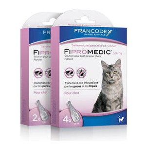 FRANCODEX Fipromedic chats - Pipettes Anti-parasitaire