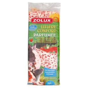 ZOLUX Copeaux parfum fraise 16L